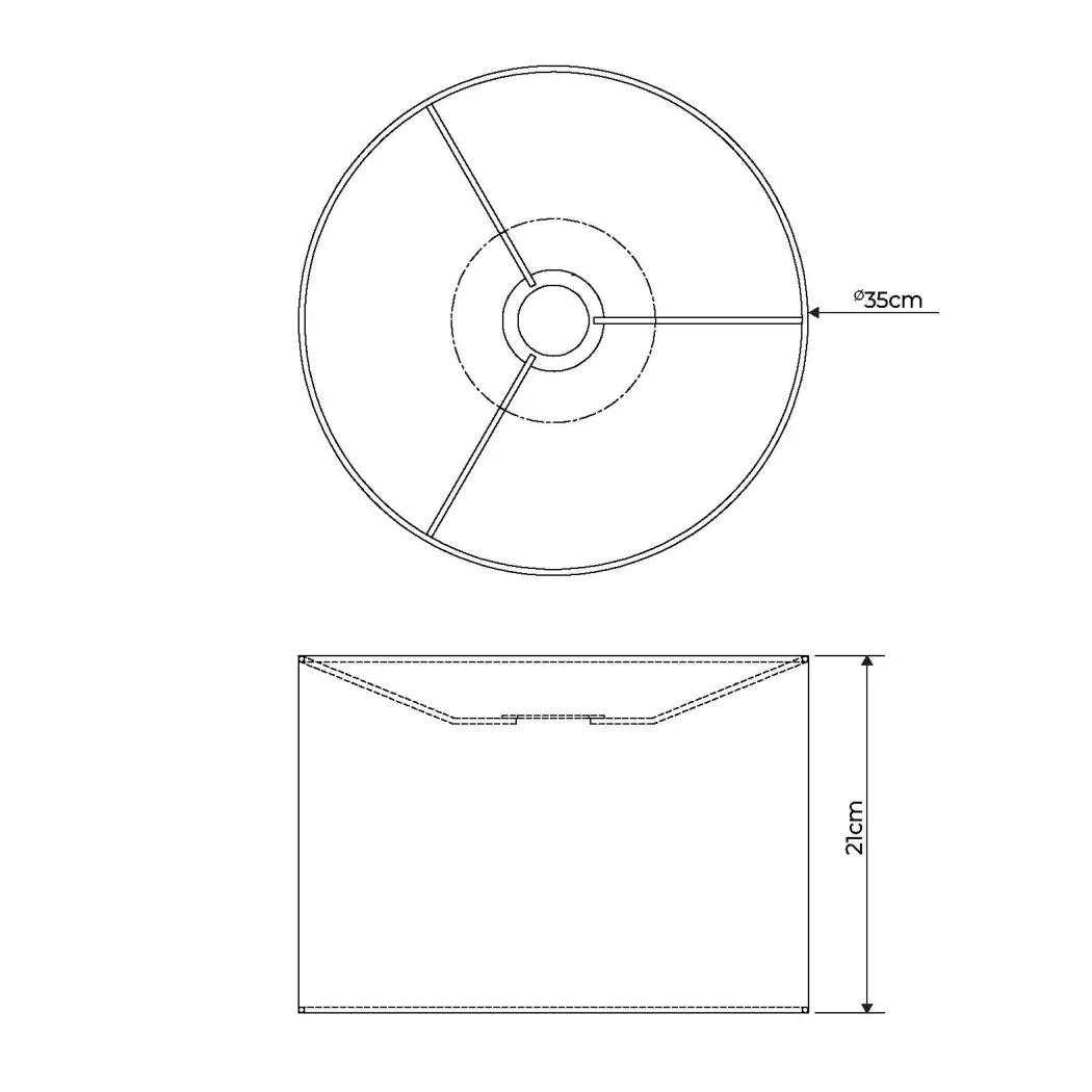 Hinton 35x21 Natural Shade