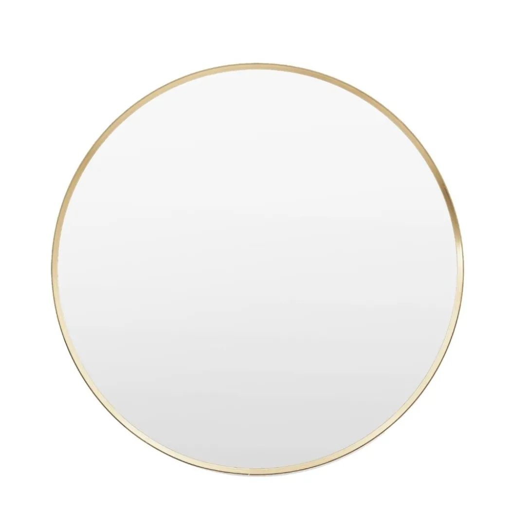 Holworth Round Gold Mirror 60cm