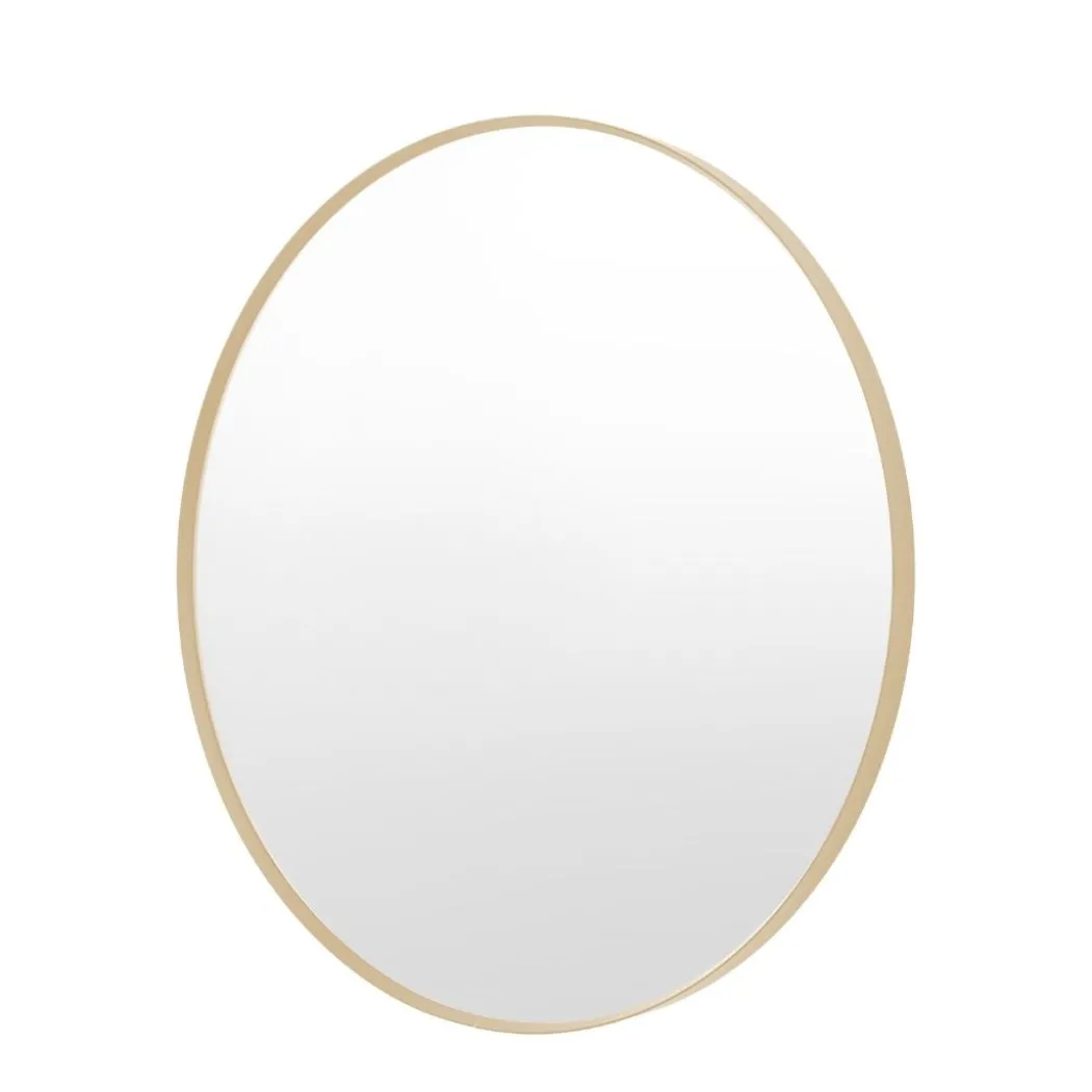 Holworth Round Gold Mirror 80cm