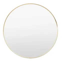 Holworth Round Gold Mirror 80cm