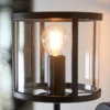 Hopton 1 Light Matte Black Wall Light