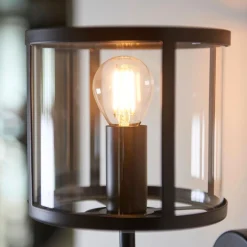 Hopton 1 Light Matte Black Wall Light