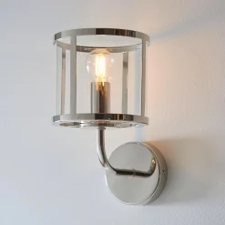 Hopton 1 Light Silver Wall Light