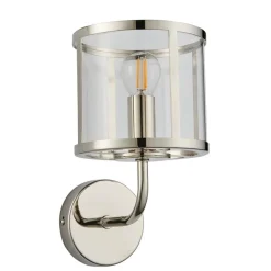 Hopton 1 Light Silver Wall Light