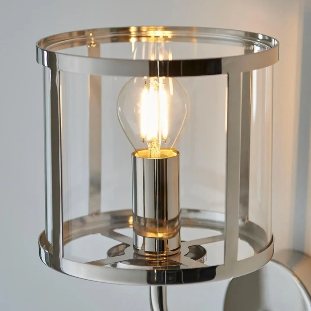 Hopton 1 Light Silver Wall Light