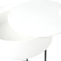Hugo White End Storage Table