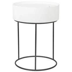 Hugo White End Storage Table