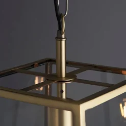 Hurst 1 Light Antique Brass Ceiling Pendant