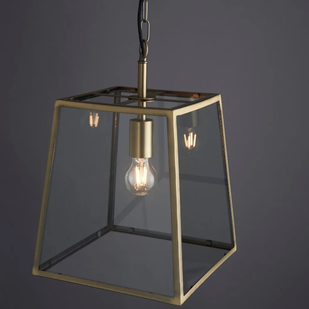 Hurst 1 Light Antique Brass Ceiling Pendant