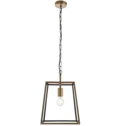 Hurst 1 Light Antique Brass Ceiling Pendant