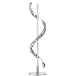 Hyde Chrome And Crystal LED Table Lamp