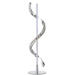 Hyde Chrome And Crystal LED Table Lamp