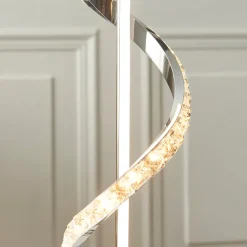 Hyde Chrome And Crystal LED Table Lamp
