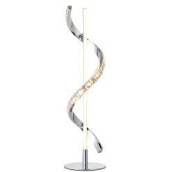 Hyde Chrome And Crystal LED Table Lamp