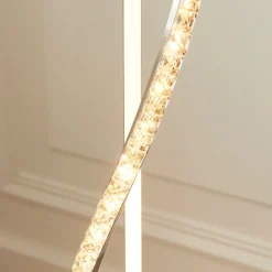 Hyde Chrome And Crystal LED Floor Lamp