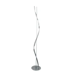 Hyde Chrome And Crystal LED Floor Lamp