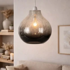 Ibbie Pendant Light Shade Smoked Glass
