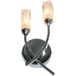 Icarus 2 Light Wall Light Polished Chrome