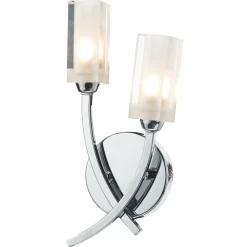 Icarus 2 Light Wall Light Polished Chrome