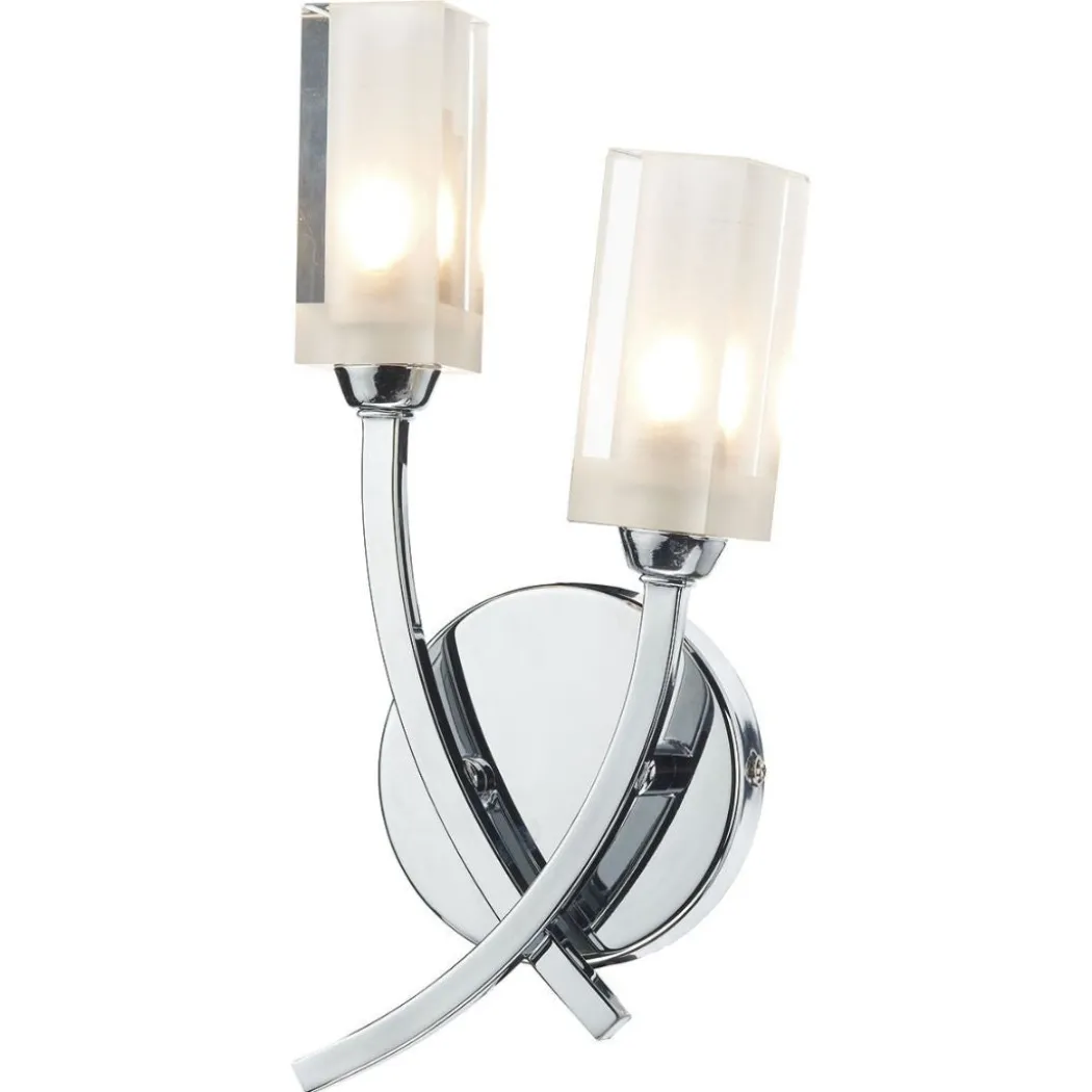 Icarus 2 Light Wall Light Polished Chrome