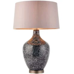 Ilsa Black Glass Table Lamp