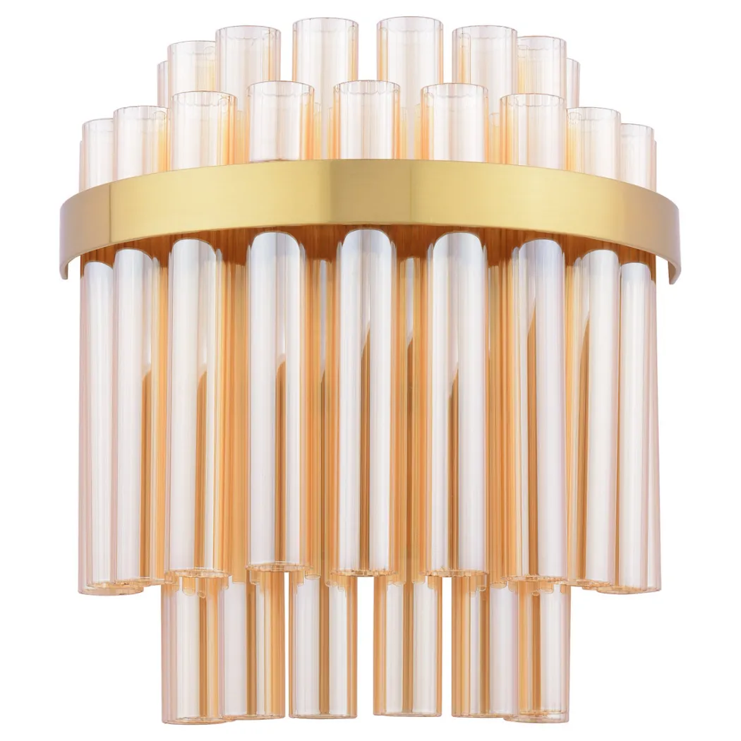 Imani 2-Light Natural Brass Wall Light