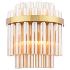 Imani 2-Light Natural Brass Wall Light