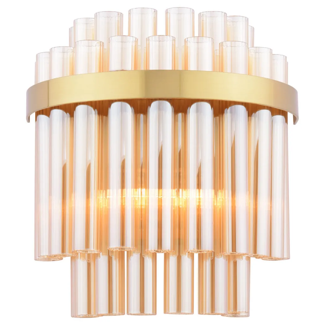 Imani 2-Light Natural Brass Wall Light