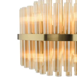 Imani 12-Light Natural Brass Pendant
