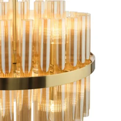 Imani 12-Light Natural Brass Pendant