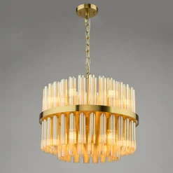 Imani 12-Light Natural Brass Pendant