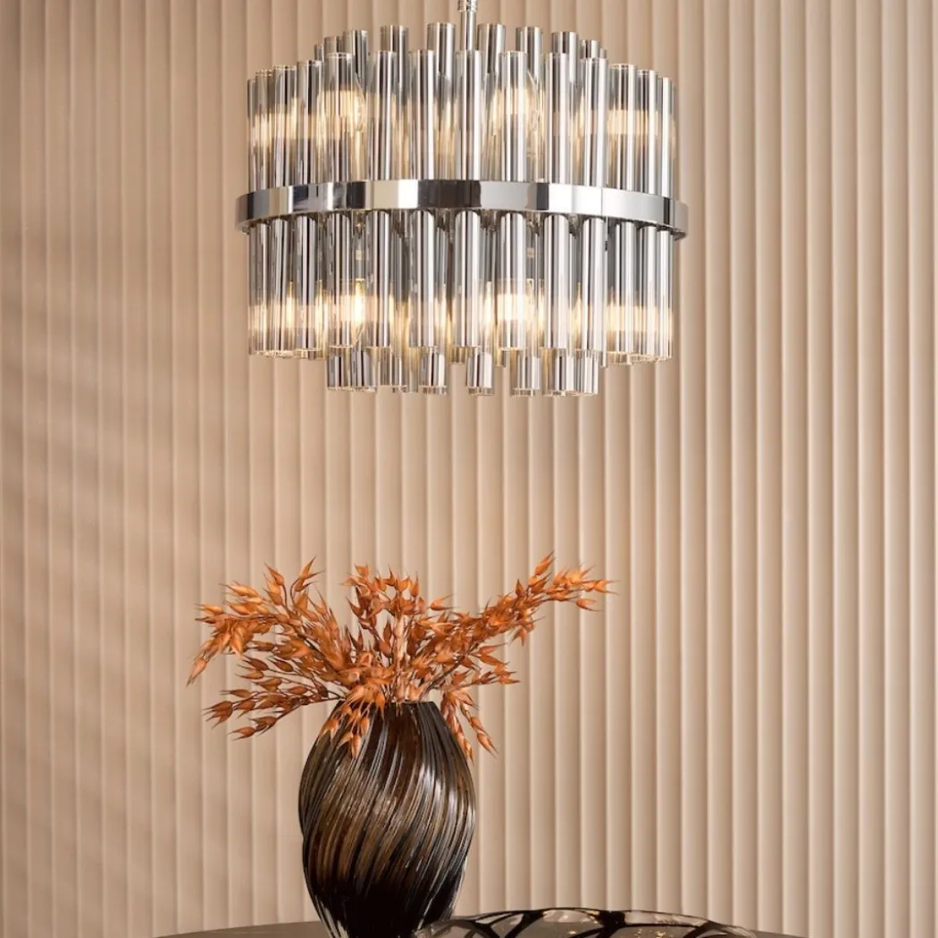 Imani 12-Light Polished Chrome Pendant