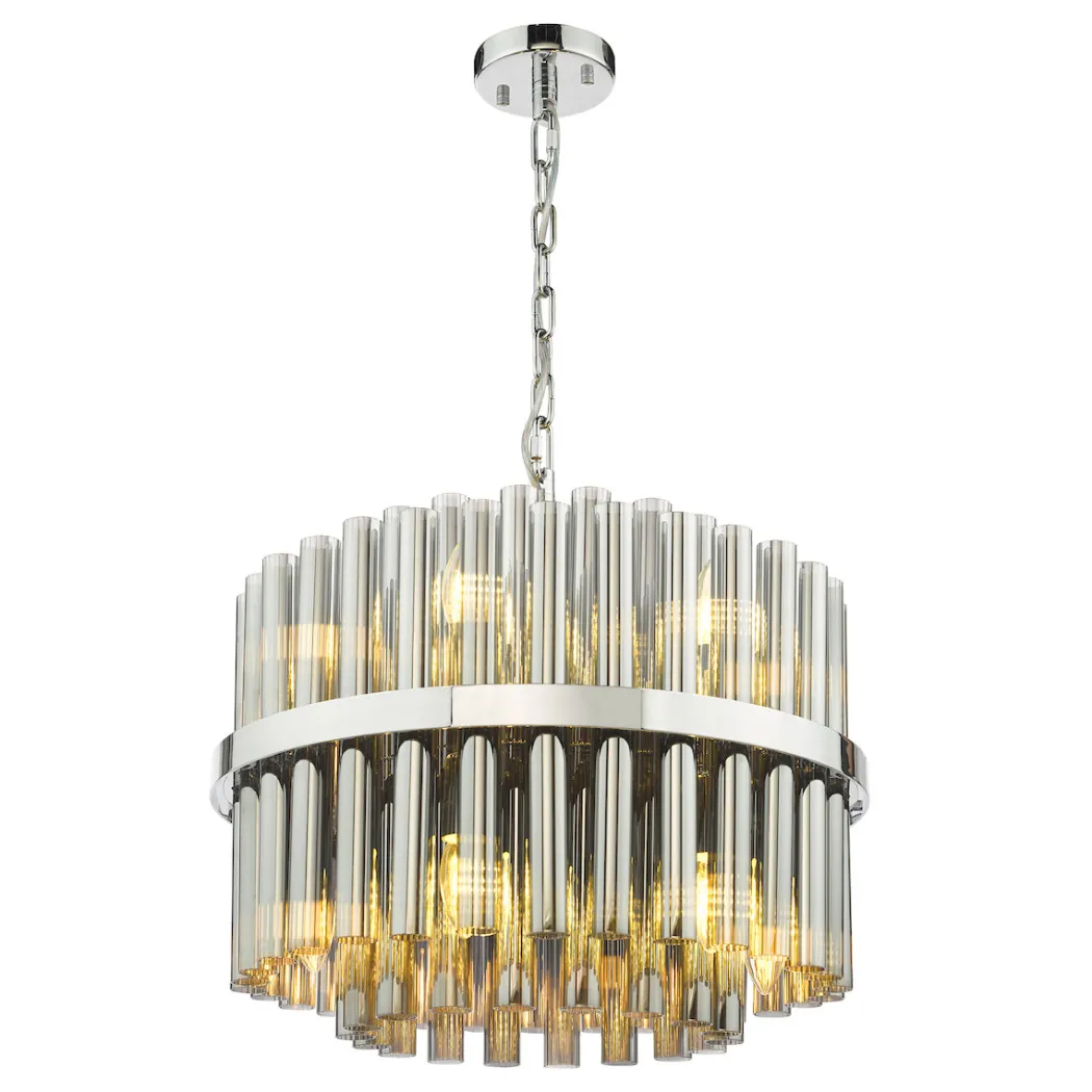 Imani 12-Light Polished Chrome Pendant
