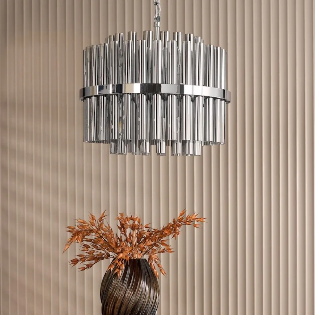 Imani 12-Light Polished Chrome Pendant