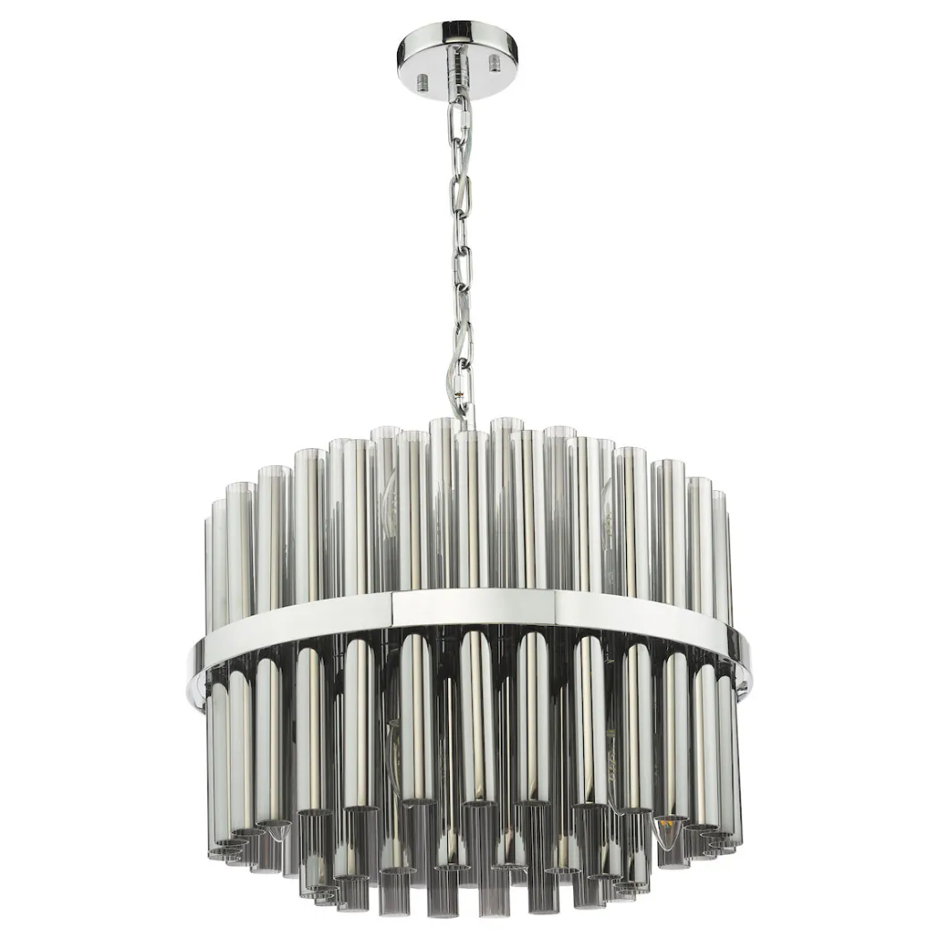 Imani 12-Light Polished Chrome Pendant