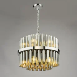 Imani 12-Light Polished Chrome Pendant