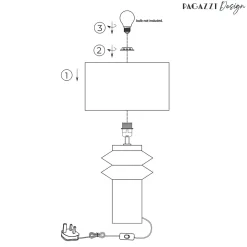 Imara White Shaded Table Lamp