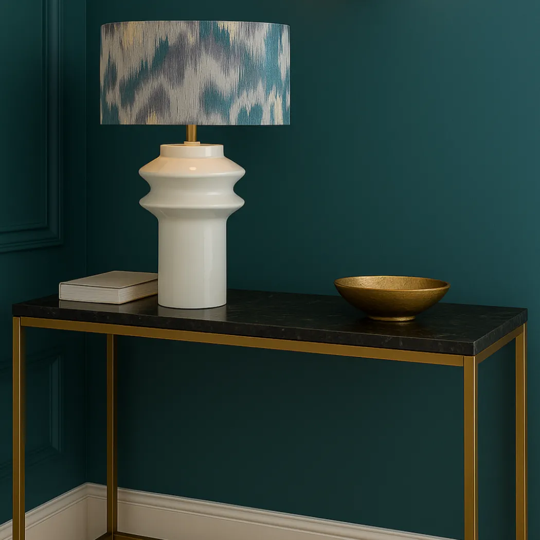 Imara White Shaded Table Lamp