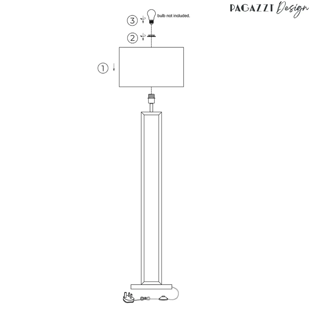Imogen Grey Floor Lamp