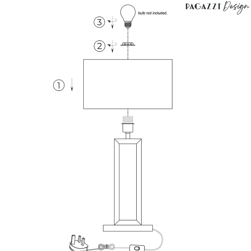 Imogen Grey Table Lamp
