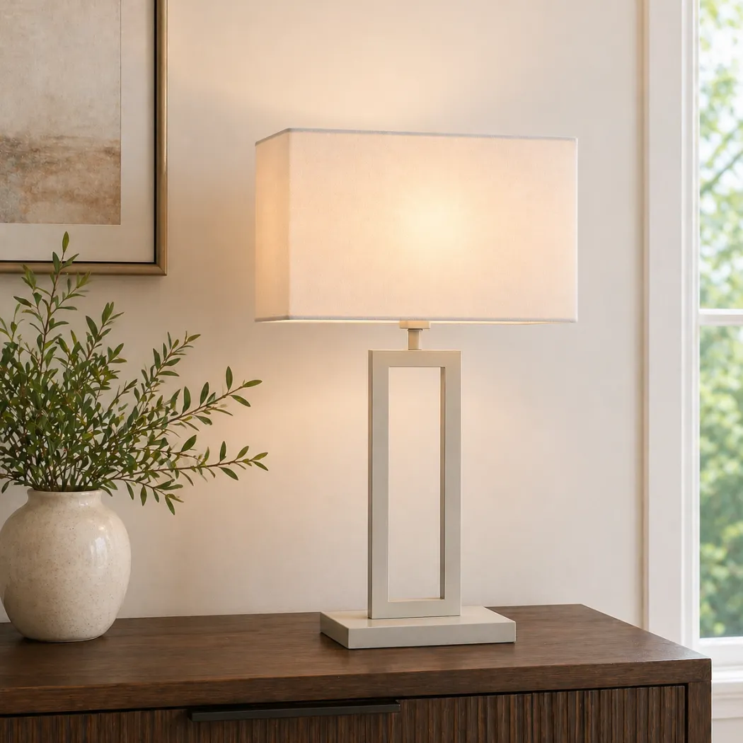 Imogen Grey Table Lamp