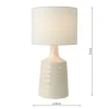 Inci Twin Pack Cream Table Lamps