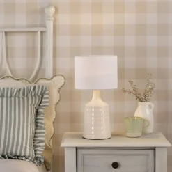 Inci Twin Pack Cream Table Lamps