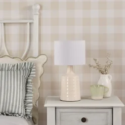 Inci Twin Pack Cream Table Lamps