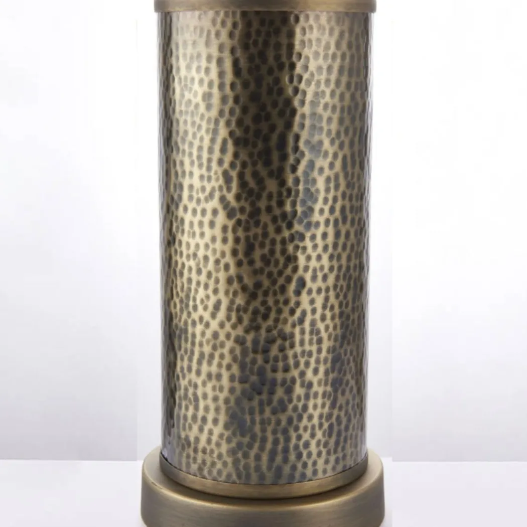 Indara Bronze Table Lamp with Grey Shade