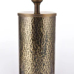 Indara Bronze Table Lamp with Grey Shade