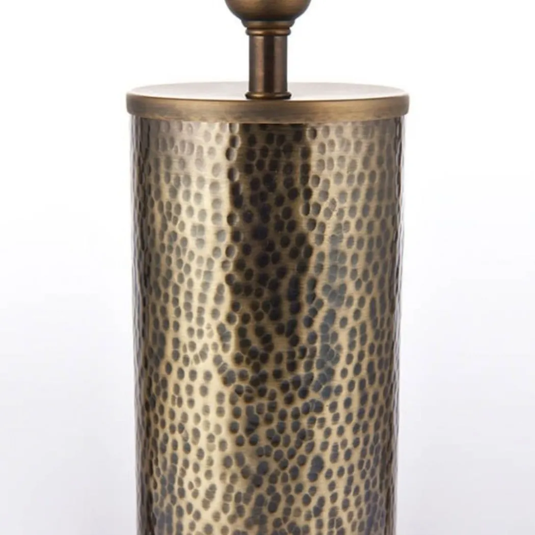 Indara Bronze Table Lamp with Grey Shade