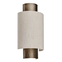 Indara Bronze Wall Light with Grey Shade