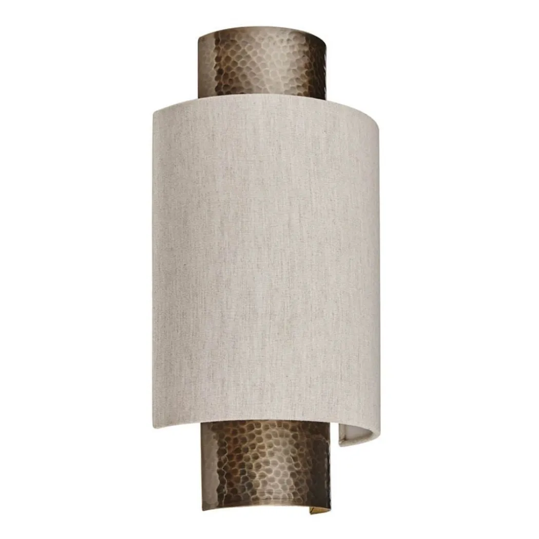 Indara Bronze Wall Light with Grey Shade