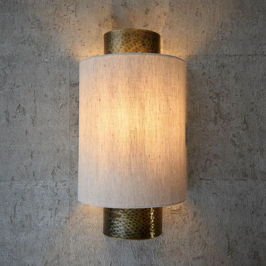 Indara Bronze Wall Light with Grey Shade